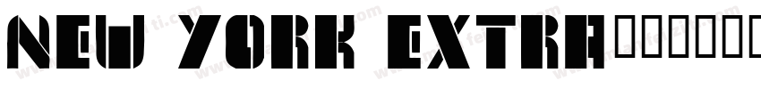 New York Extra字体转换
